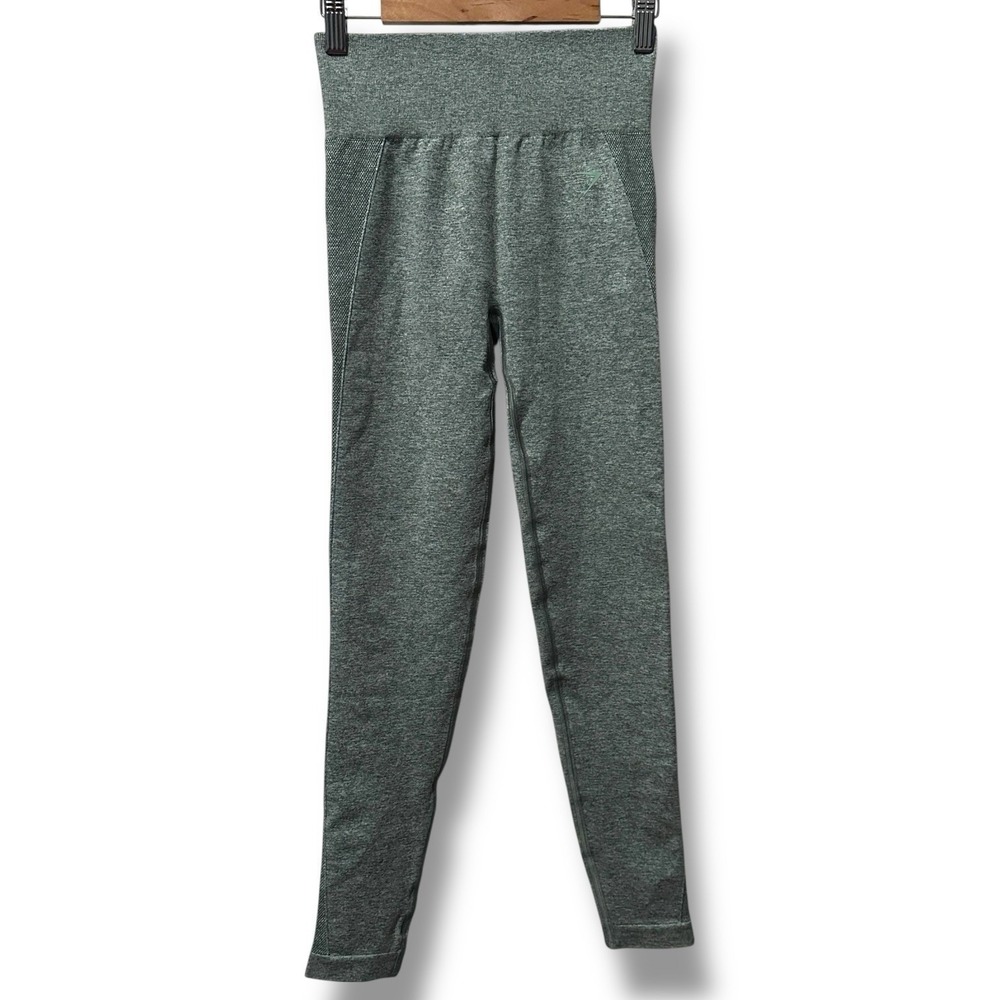 Gymshark Green Flex High Waist Leggings S Athleisure Gym Yoga Workout